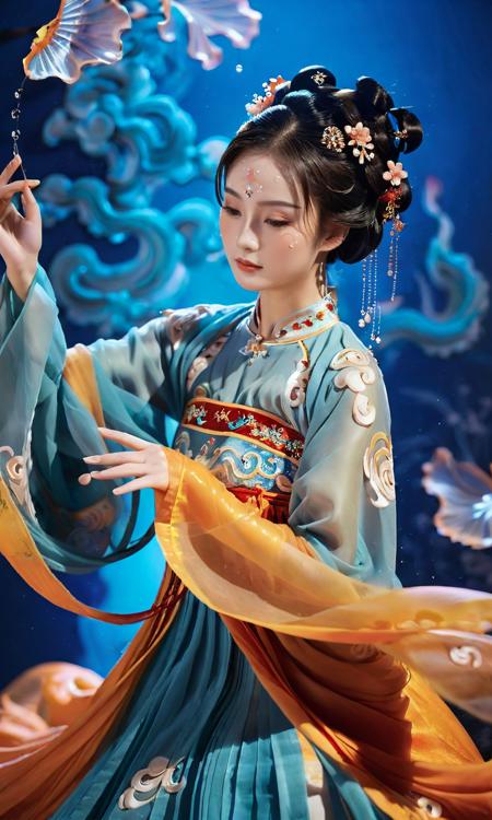 24241736-3366947398-A captivating photograph. A girl dressed in tang,tang clothes,moves gracefully amidst swirling ink-like fluidic effects.,.png